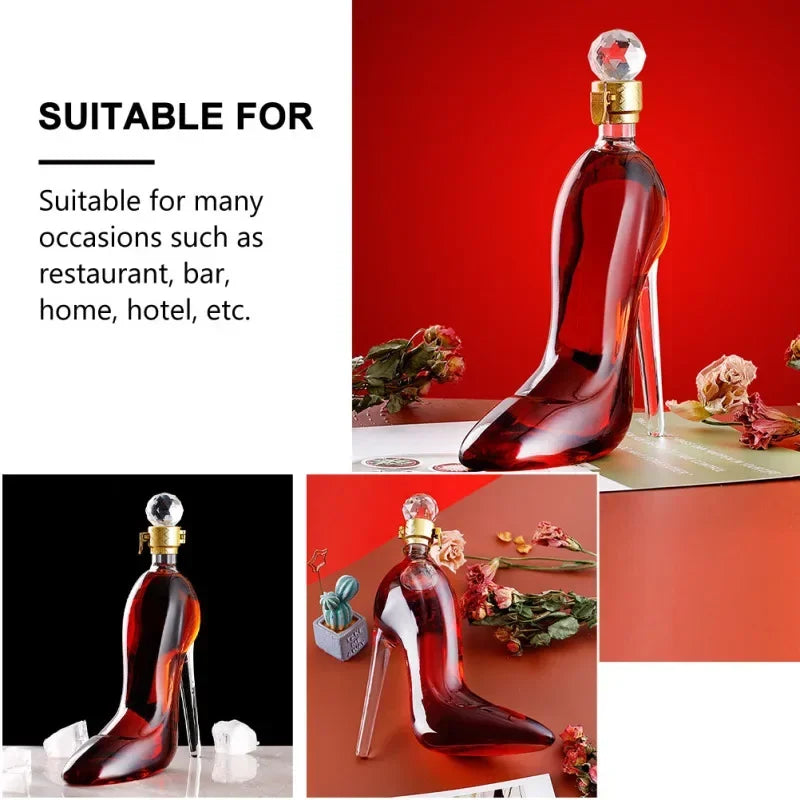 Sikunuo | High Heel Fancy Glass Wine Decanter