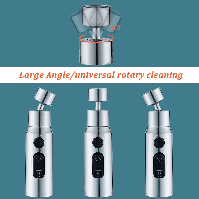 Sikunuo | 3-Mode Anti-Splash Faucet Adapter