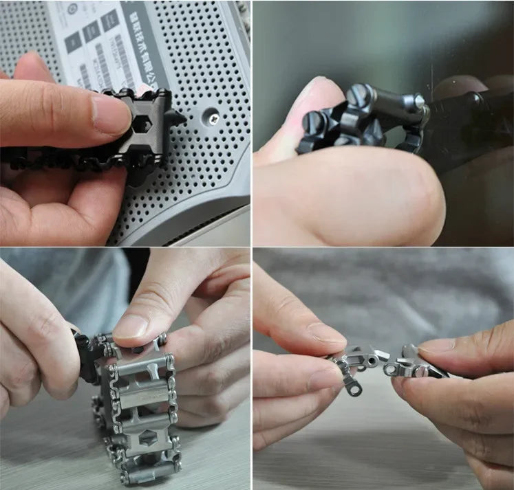 Sikunuo | Stainless Steel Multi Tool Bracelet