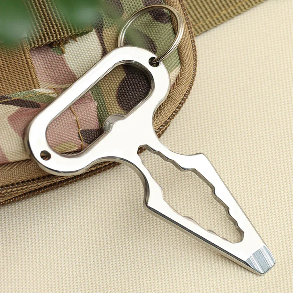 Sikunuo | Stainless Steel Survival Multi-Tool Bottle Opener Camping Wrench