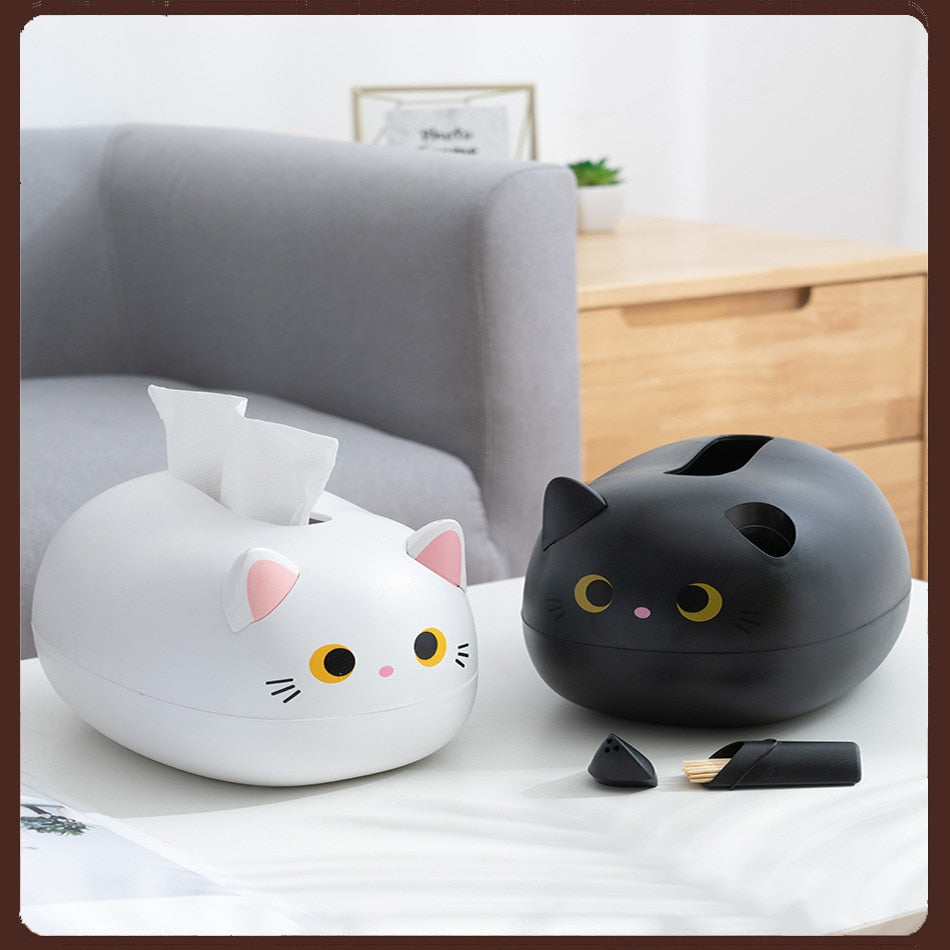 Sikunuo | Cat Shaped Desktop Tissue Box