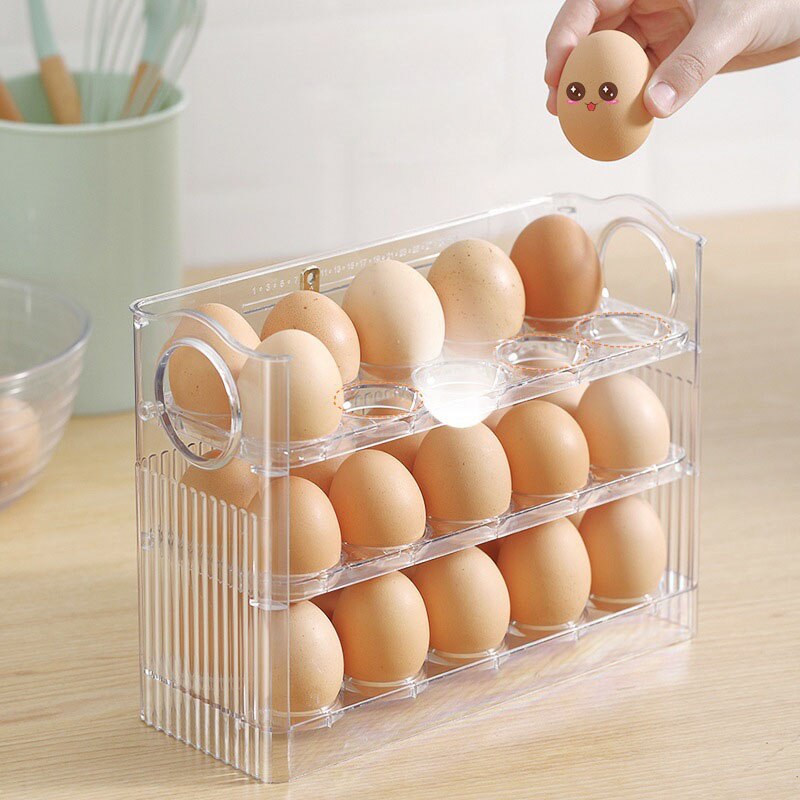 Sikunuo | Automatic Flip Egg Storage Rack