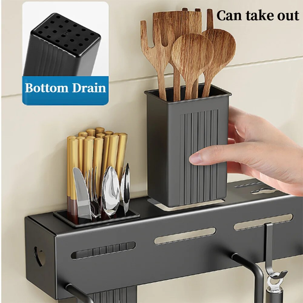 Sikunuo | Modern Wall-Mounted Kitchen Organizer Tool Station
