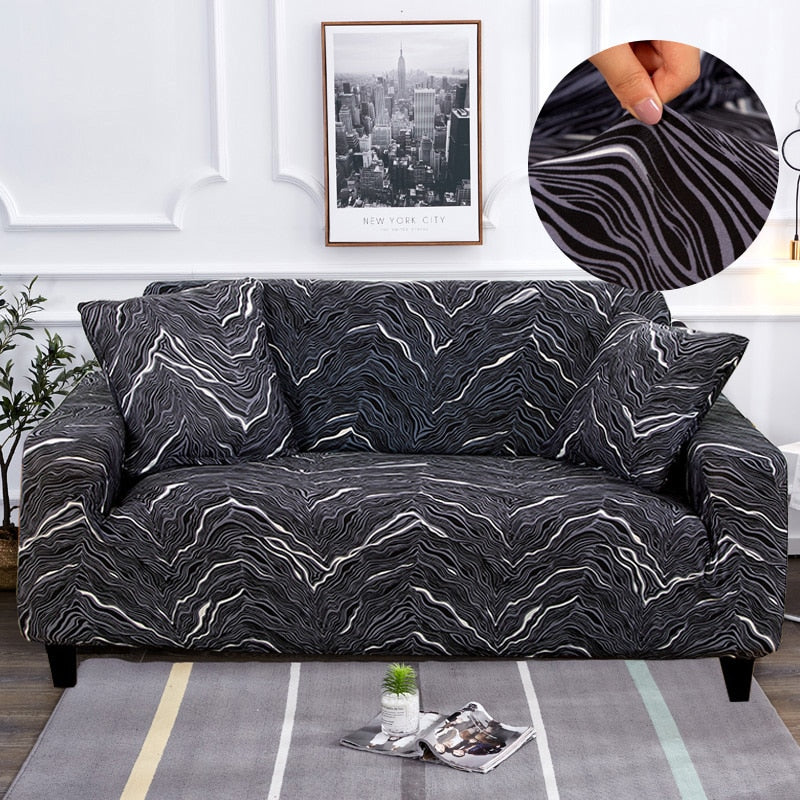 Sikunuo | Modern Non-slip Colorful Elastic Sofa Cover