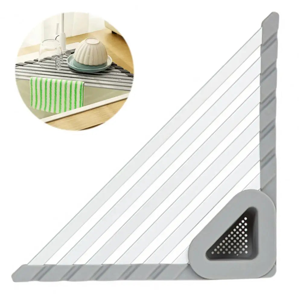 Sikunuo | Triangle Slip-Resistant Sink Corner Storage Shelf Rack