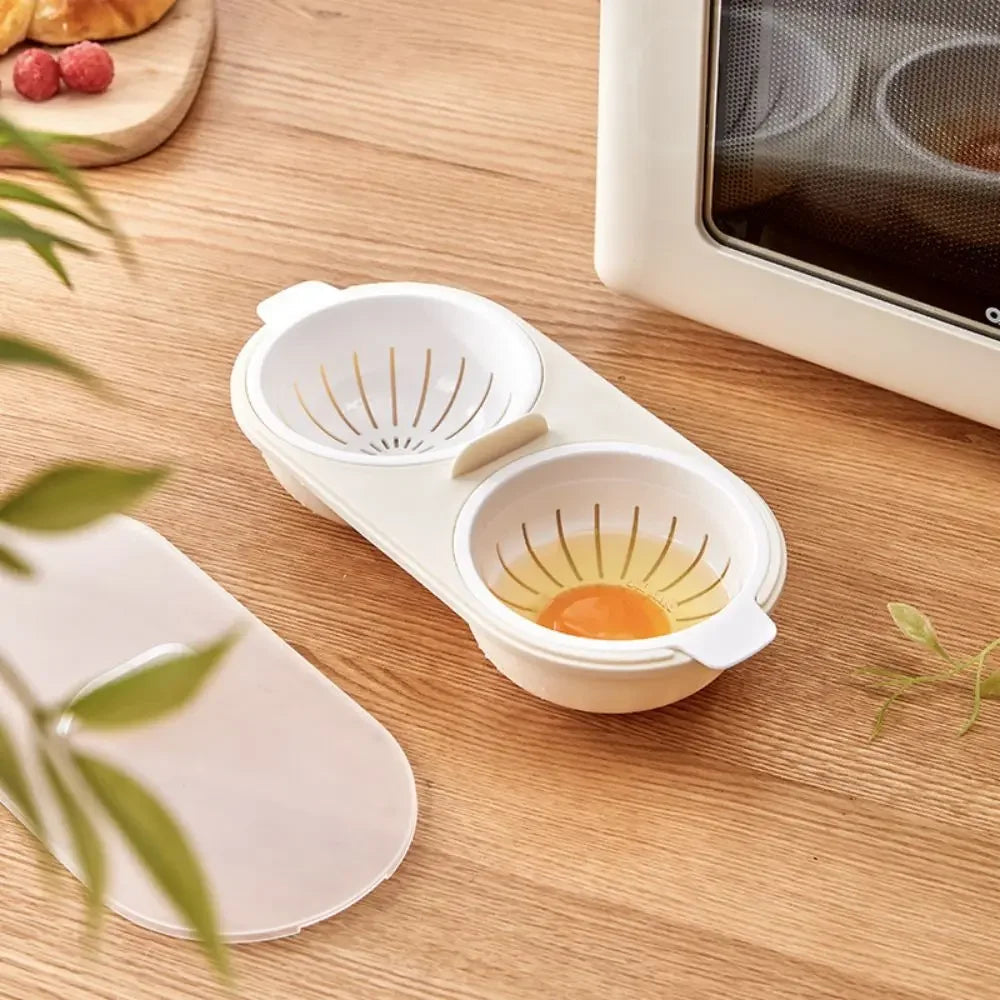 Sikunuo | Double Space Durable Microwave Egg Maker