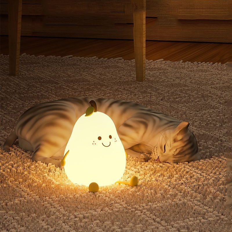 Sikunuo | Cute Pear Bedside Touch Night Lamp