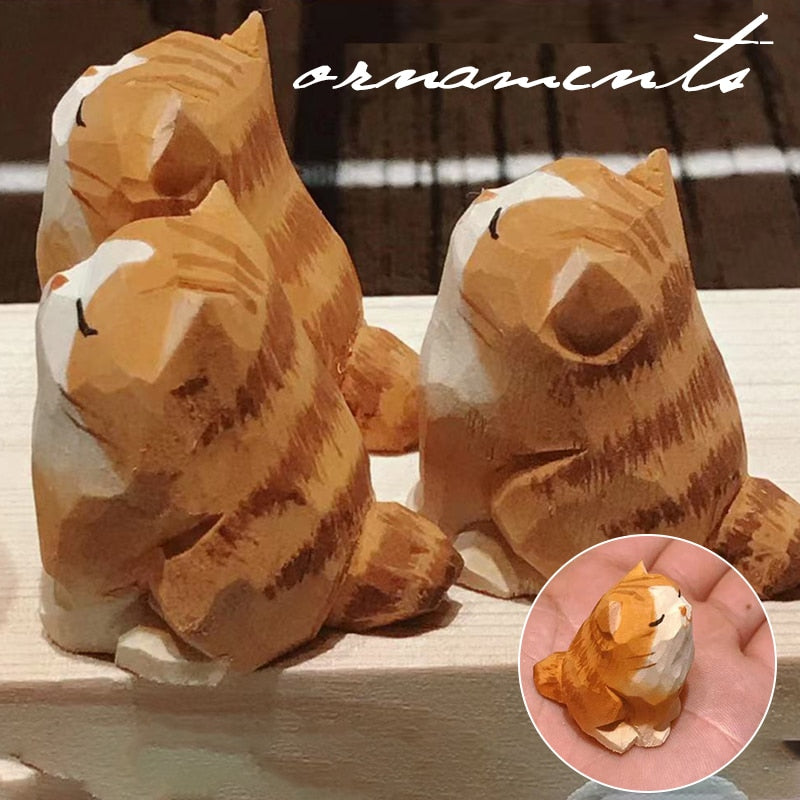 Sikunuo | Handmade Wooden Cute Pet Figurines