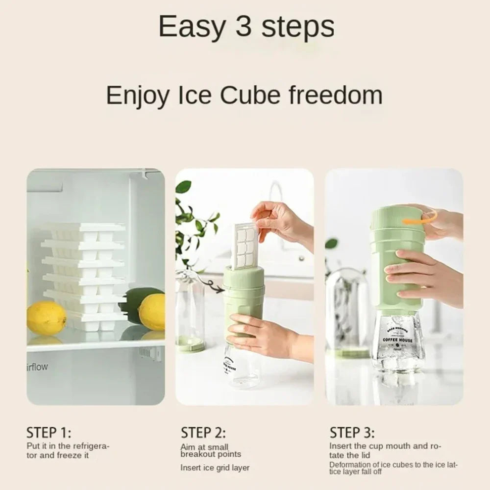 Sikunuo | Automatic Spiral Release Easy-Release Ice Cube Maker