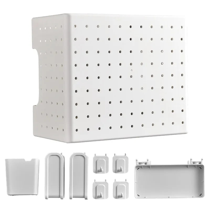 Sikunuo | Kitchen Organizer Wall-Mounted Hole Board Storage Rack