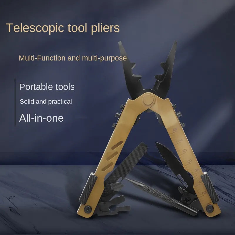 Sikunuo | Survival Camping Foldable Knife Pliers Multifunctional Tool