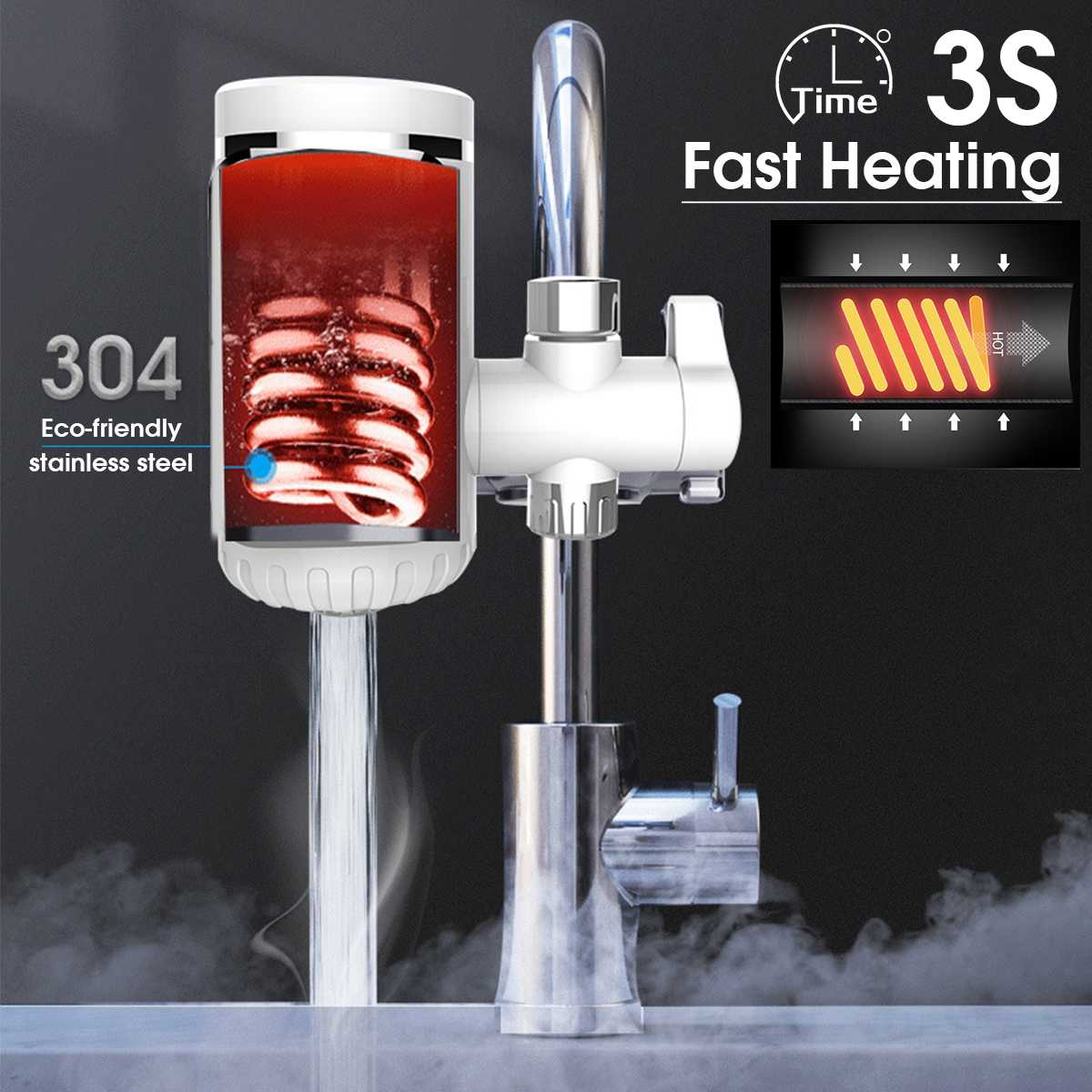 Sikunuo | Universal Instant Fast Water Heater Faucet