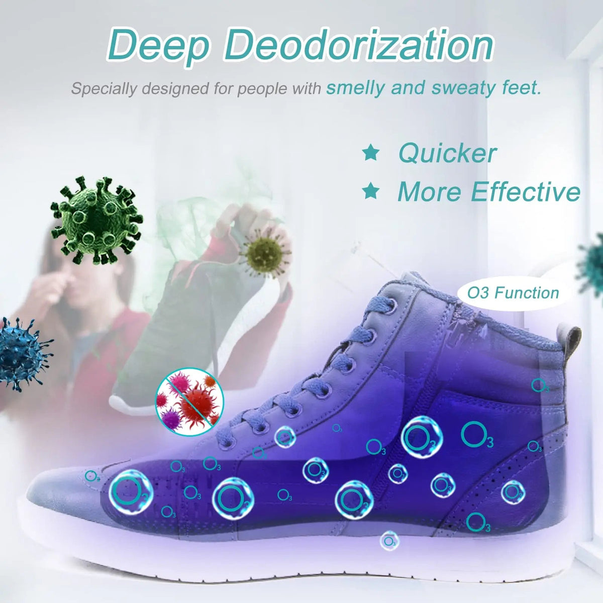 Sikunuo | Modern Quick Clean Deodorizing Shoe Dryer