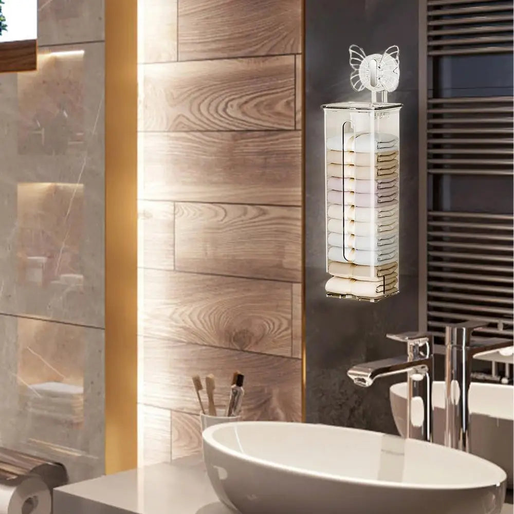 Sikunuo | Transparent Multifunctional Wall-Mounted Sock Organizer