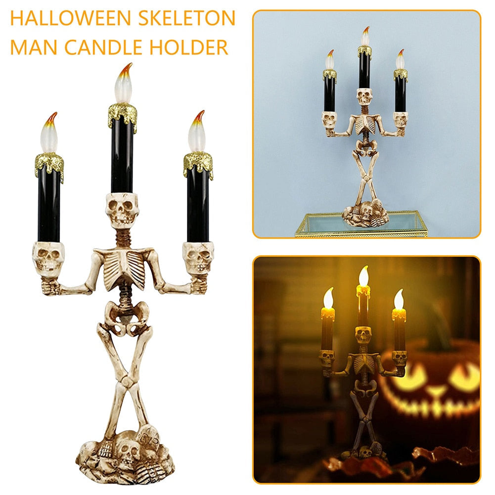 Sikunuo | Scary Skeleton Halloween Candle Lights