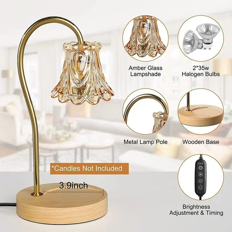 Sikunuo | Flower-Shaped Warm Audience Candle Warmer Lamp