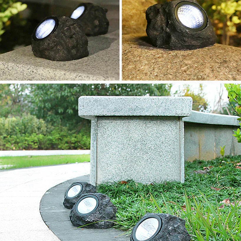 Sikunuo | Waterproof Outdoor Solar Rock Spotlight Lamps