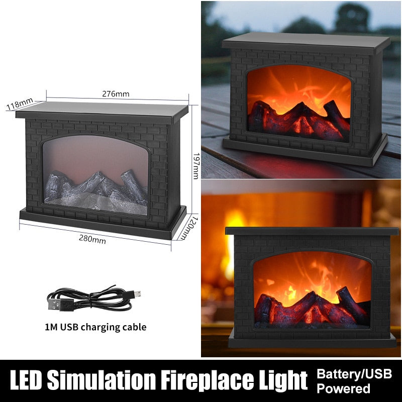 Sikunuo | Inferno Portable Fireplace Night Lamp