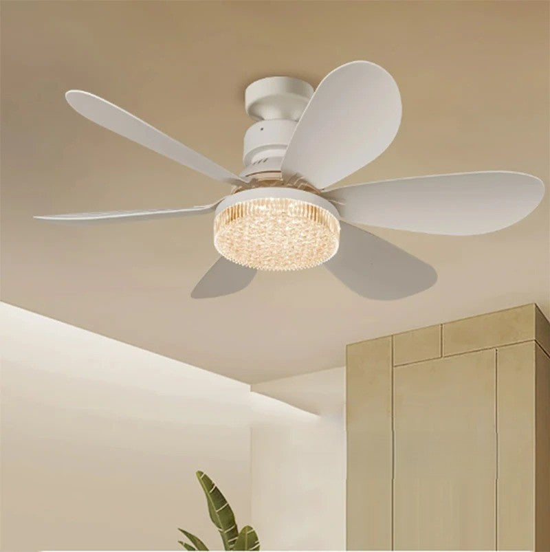 Sikunuo | Elegant Flower Energy Saving RC Ceiling Fan Lamp