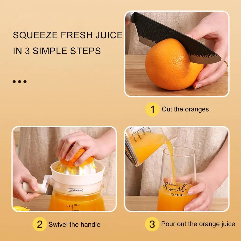 Sikunuo | Dual Press Hand Powered Effortless Lemon Fruit Juicer