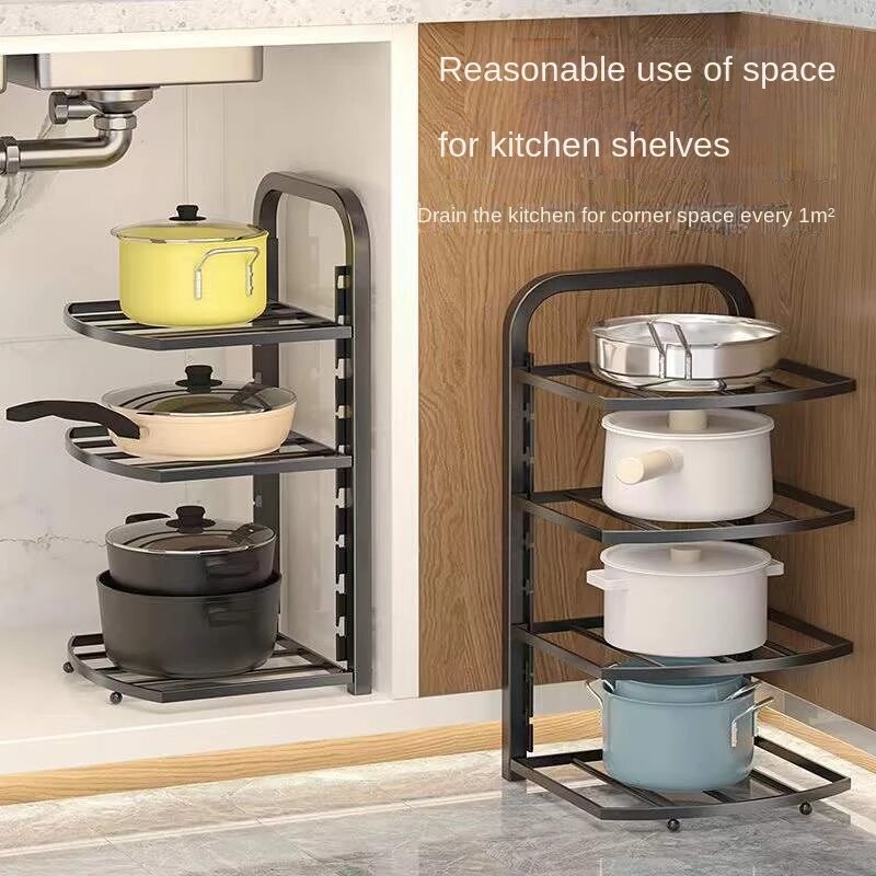 Sikunuo | Easy Stack Adjustable Multi-layer Corner Rack
