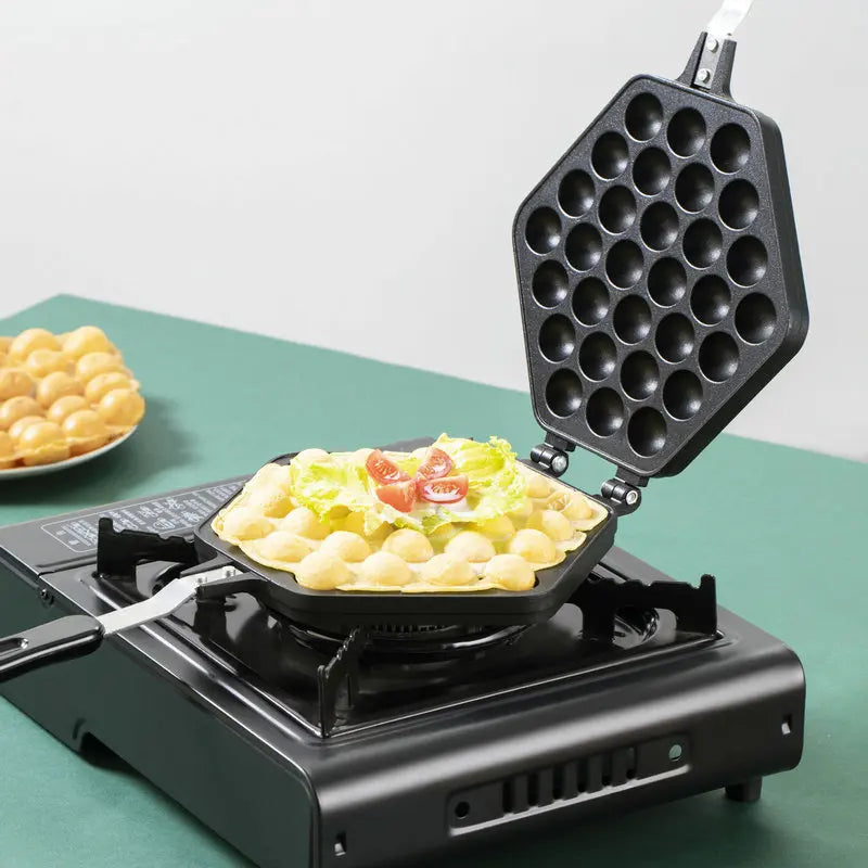 Sikunuo | Non-Stick Bubble Egg Waffle Maker Pan