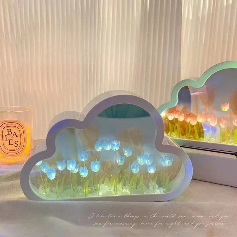 Sikunuo | Tulip Atmosphere Infinite Flowers Night Light