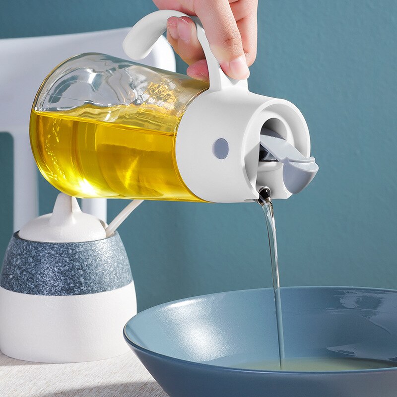 Sikunuo | Automatic Leak-Proof Glass Oil Dispenser Bottle