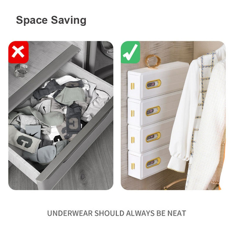 Sikunuo | Wall-Mounted Cabinet Cloth Organizer Drawer