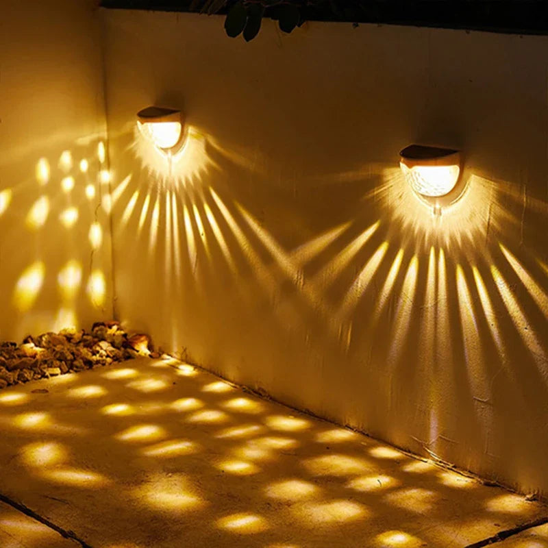 Sikunuo | Outdoor Waterproof Solar LED Patio Wall Lamp