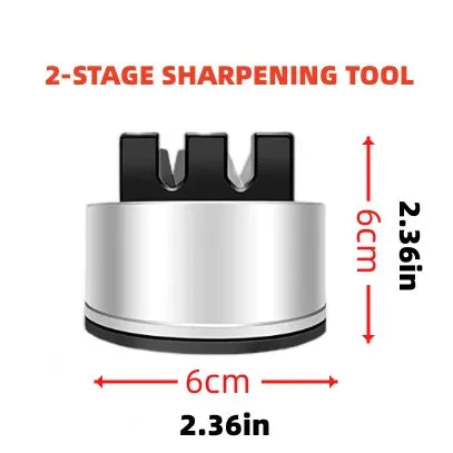 Sikunuo | Non-Slip Pocket Size Chef's Quick Knife Sharpener