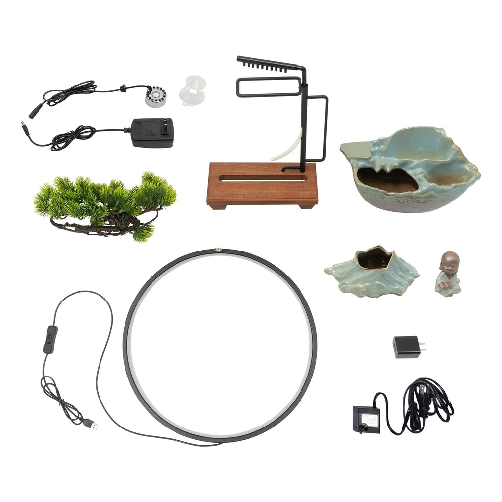 Sikunuo | Waterfall Fortune LED Incense Burner Zen Decor