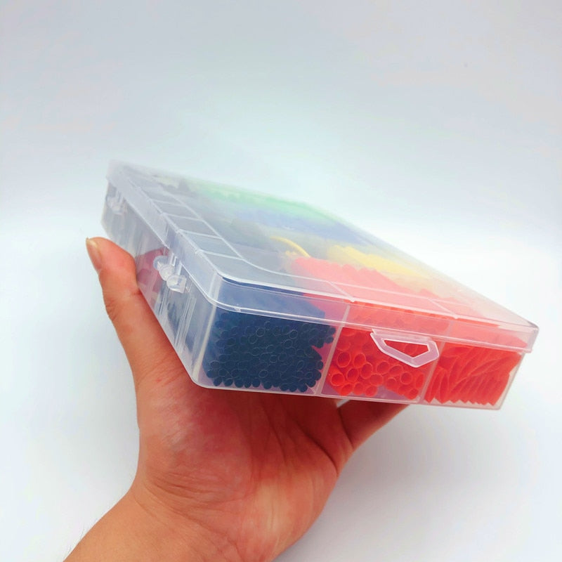 Sikunuo | 530Pcs Colored Insulated DIY Cable Fix Kit