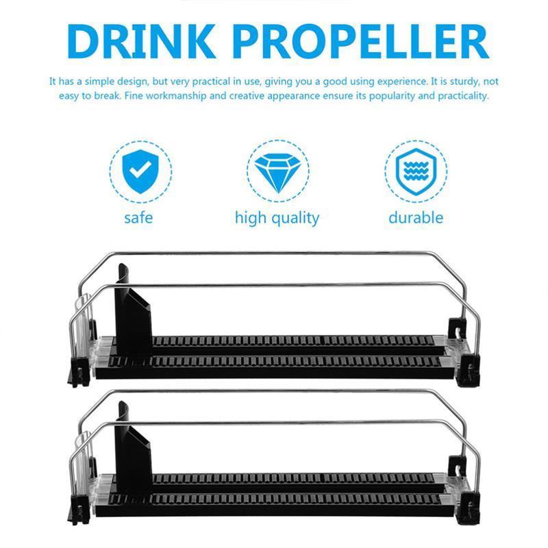 Sikunuo | Auto Drink Pusher Refrigerator Organizer Rack