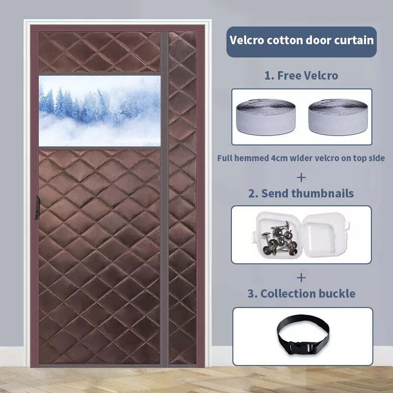 Sikunuo | Magnetic Cold-Proof Cotton Door Curtain