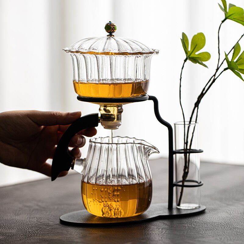 Sikunuo | Nature Leaf Magnetic Semi-Automatic Tea Set