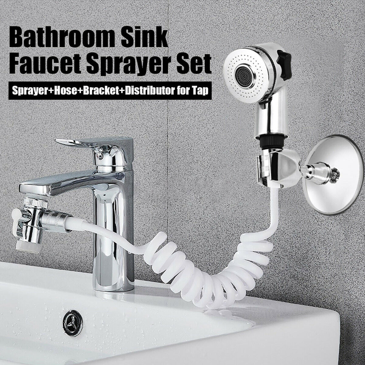 Sikunuo | All-in-One Easy Clean Adjustable Bathroom Set