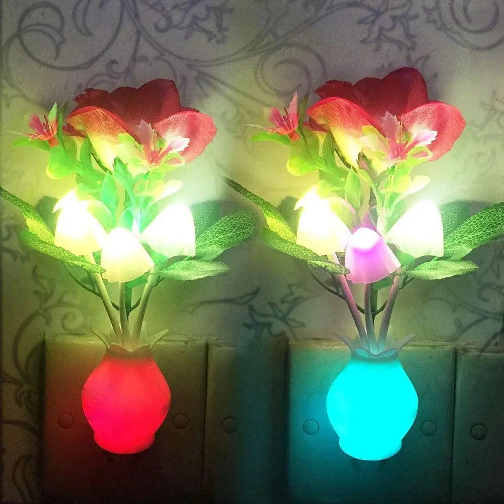 Sikunuo | Mini Flower Vase Smart Light Sensor Night Lamp