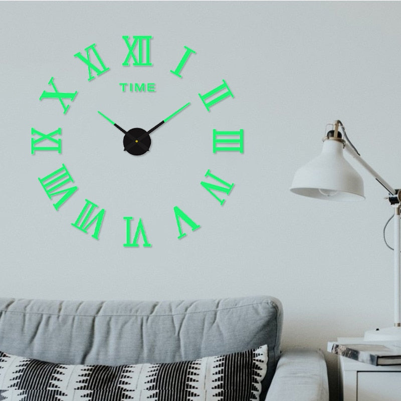 Sikunuo | 3D Luminous Silent Wall Clock