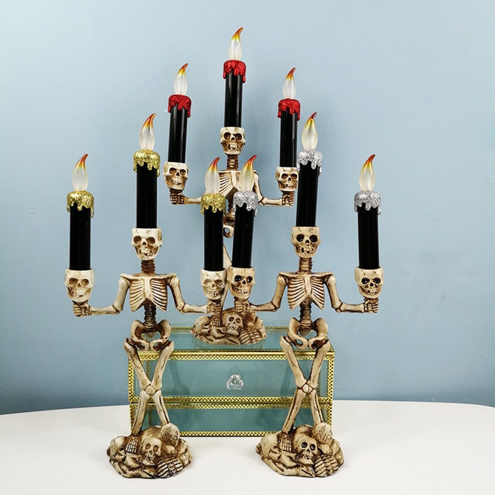 Sikunuo | Scary Skeleton Halloween Candle Lights
