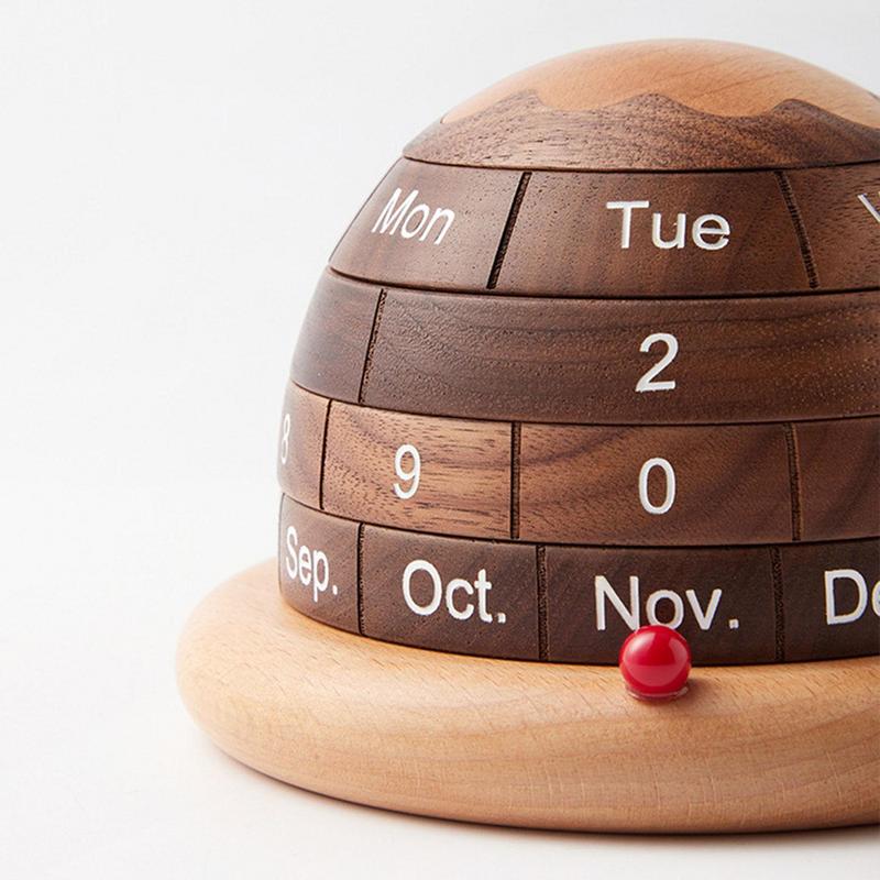 Sikunuo | Unique Planet Wooden Table Calendar