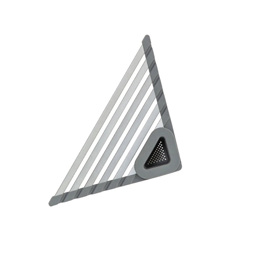 Sikunuo | Sink Mounted Triangle Drainage Rack Kitchen Storage Shelf