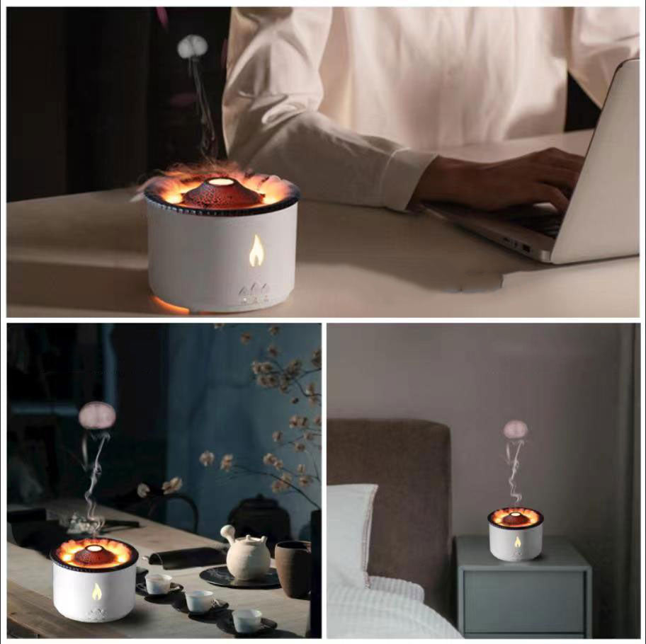 Sikunuo | Volcanic Flame Air Humidifier Night Lamp