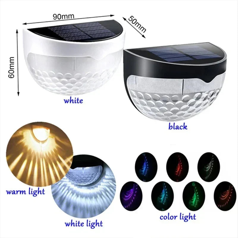 Sikunuo | Outdoor Waterproof Solar LED Patio Wall Lamp
