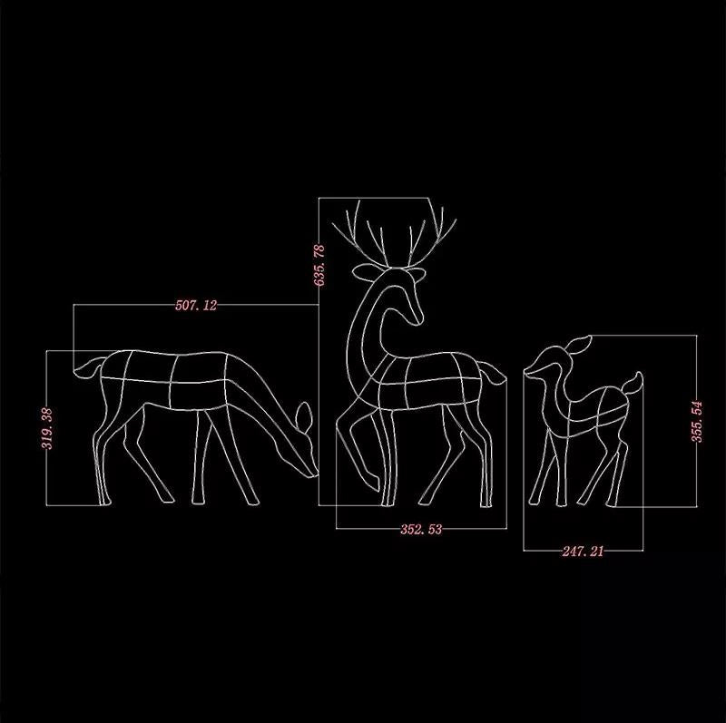 Sikunuo | Glowing Reindeer Light Garden Decoration
