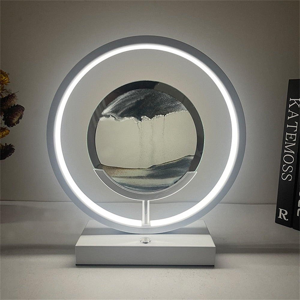 Sikunuo | 3D LED Flowing Sand Art Table Lamp