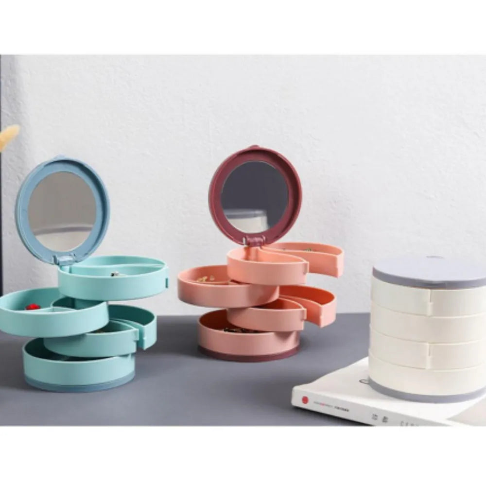 Sikunuo | Multi-Layer Rotating  Jewelry Organizer Storage