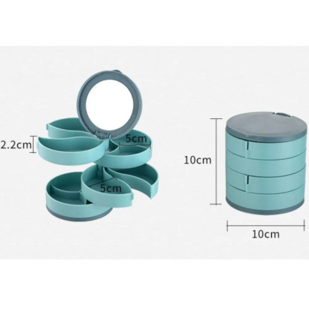 Sikunuo | Multi-Layer Rotating  Jewelry Organizer Storage