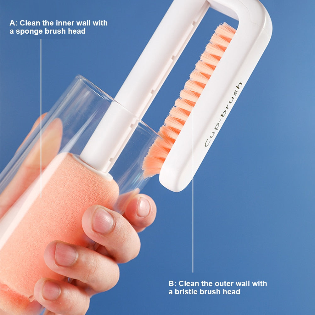 Sikunuo | Long Handle Easy Spotless Bottle Cleaner Brush