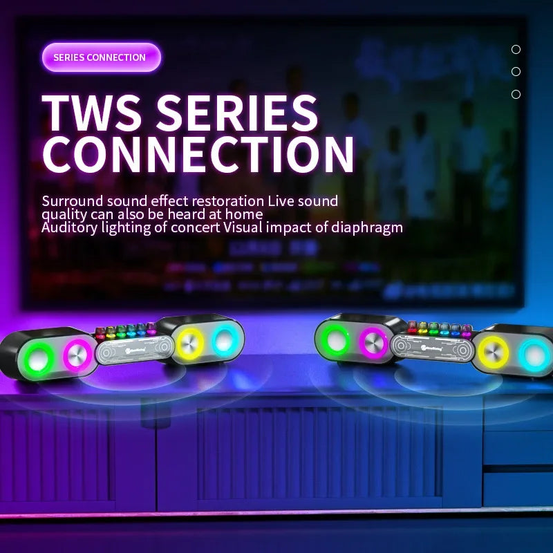 Sikunuo | Mechanical Wireless Colorful RGB Speaker